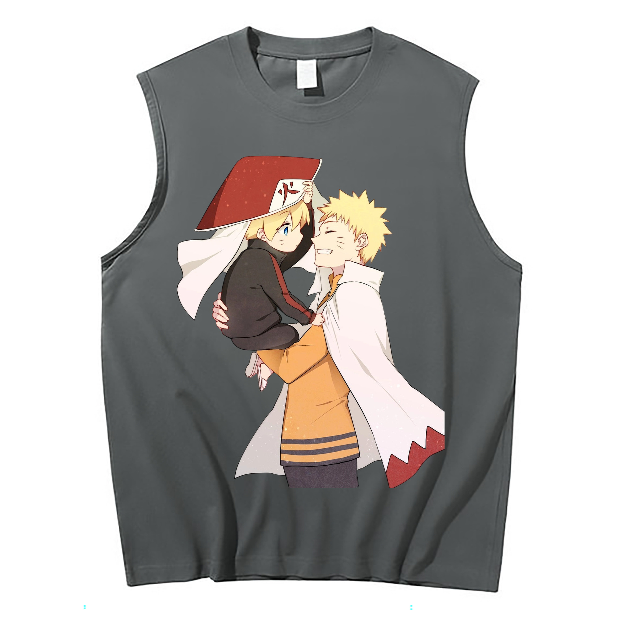 （画像用） NARUTO -ナルト- うずまき ナルト Uzumaki Naruto コットン100％タンクトップ（フロントプリント）
